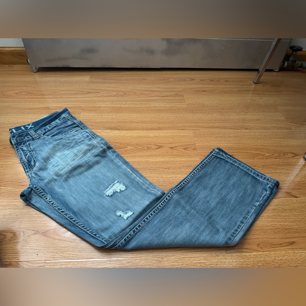 Helix Blue Straight Jeans Classic Style